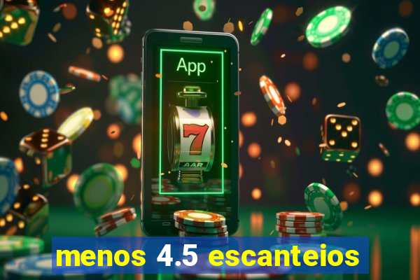 menos 4.5 escanteios