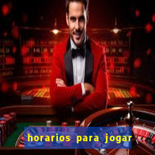 horarios para jogar fortune tiger