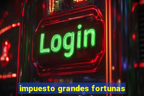 impuesto grandes fortunas