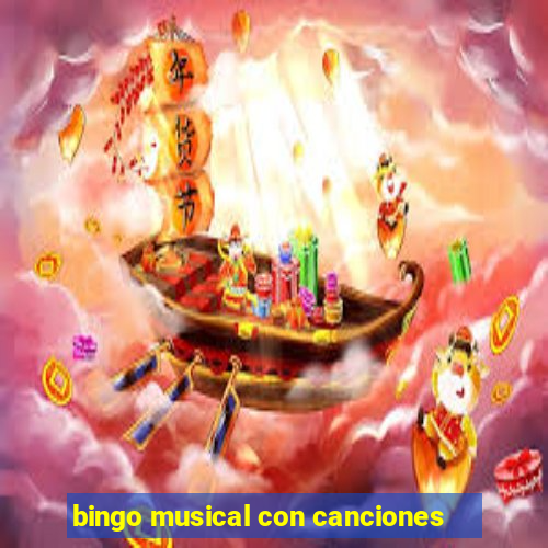 bingo musical con canciones