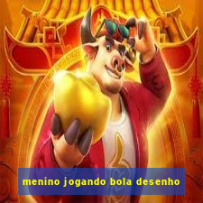 menino jogando bola desenho