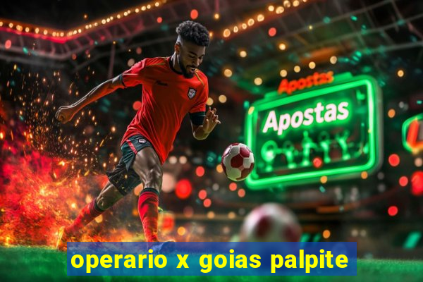 operario x goias palpite