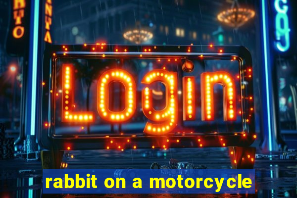 rabbit on a motorcycle