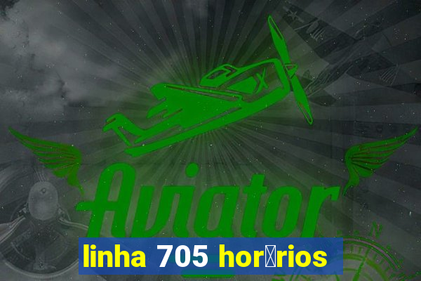 linha 705 hor谩rios