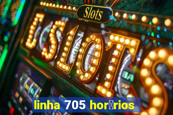 linha 705 hor谩rios