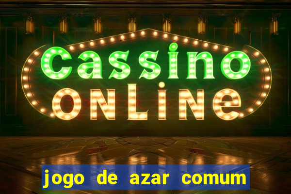 jogo de azar comum em cassinos