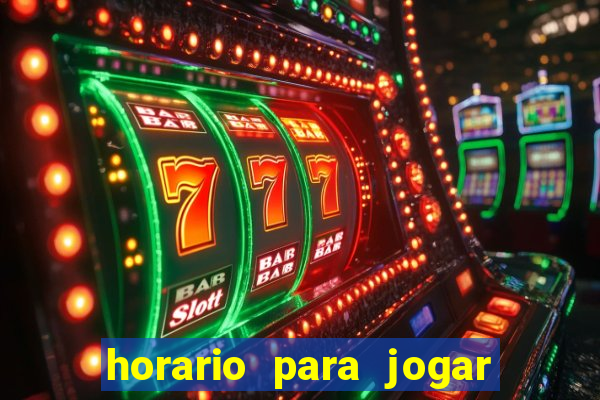 horario para jogar fortune tiger hoje