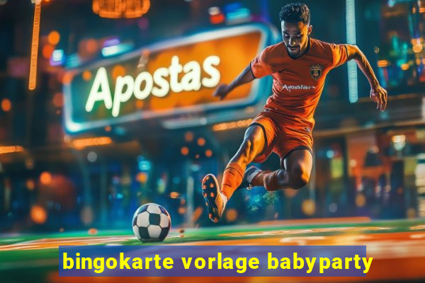 bingokarte vorlage babyparty