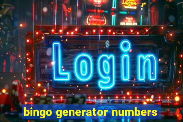 bingo generator numbers