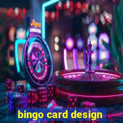 bingo card design