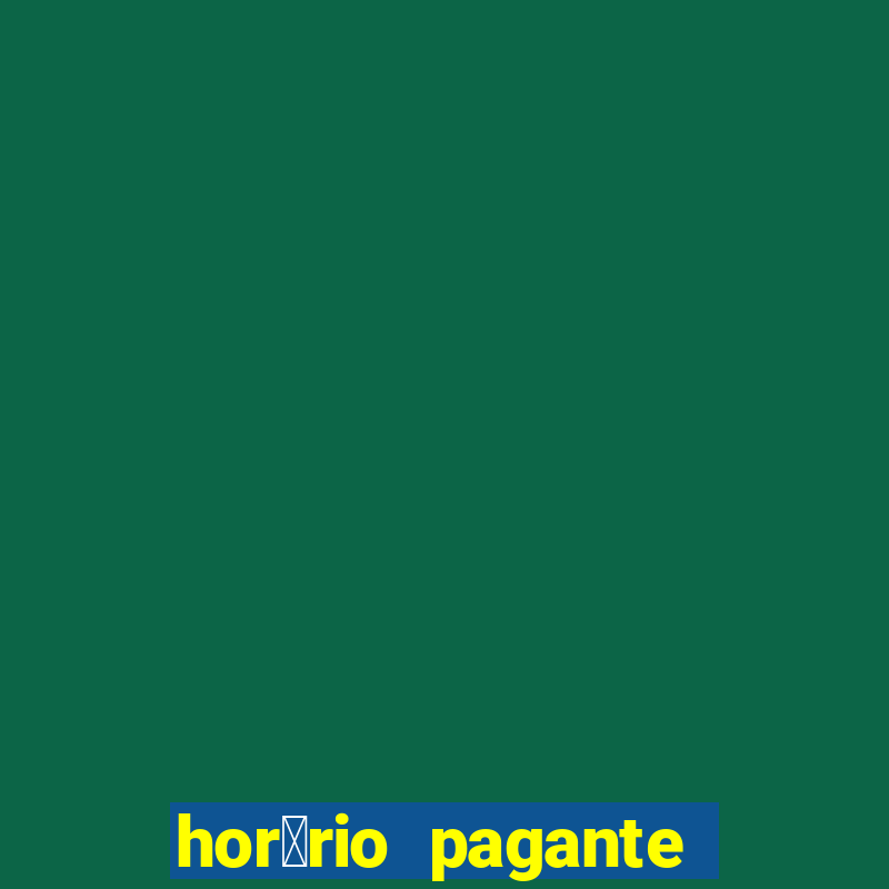 hor谩rio pagante fortune rabbit