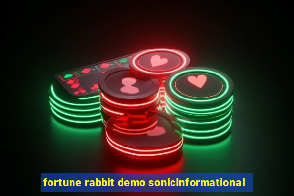 fortune rabbit demo sonicInformational