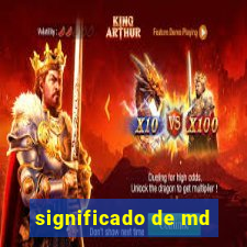 significado de md