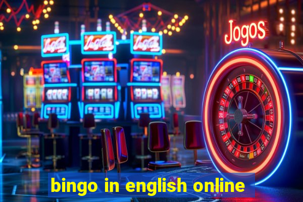 bingo in english online