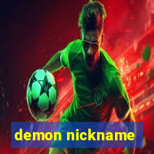 demon nickname