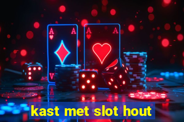 kast met slot hout