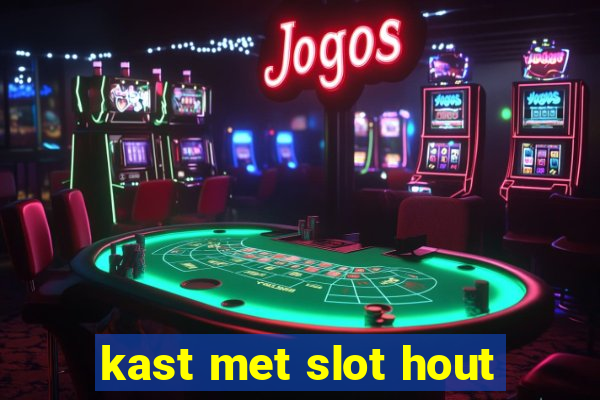 kast met slot hout