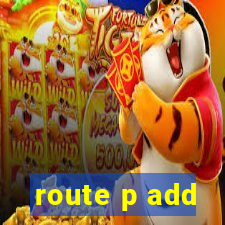 route p add