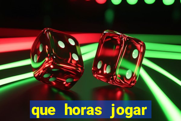 que horas jogar fortune tiger