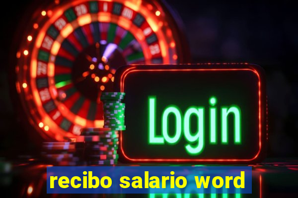 recibo salario word