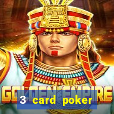 3 card poker casino odds