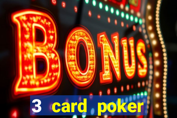 3 card poker casino odds