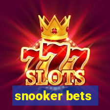 snooker bets