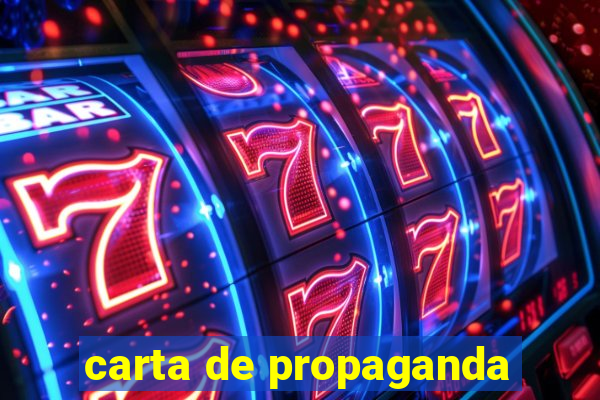 carta de propaganda