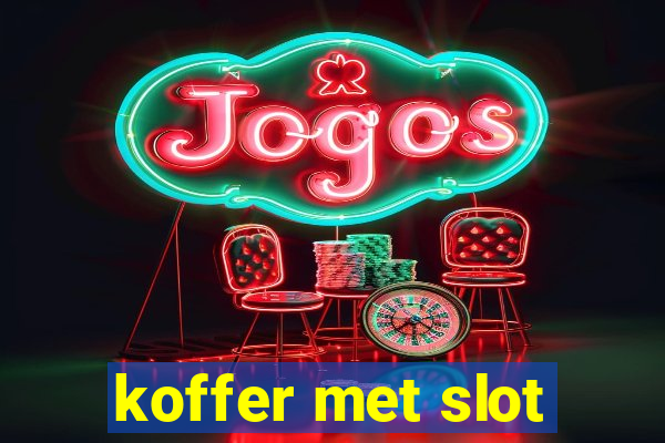 koffer met slot