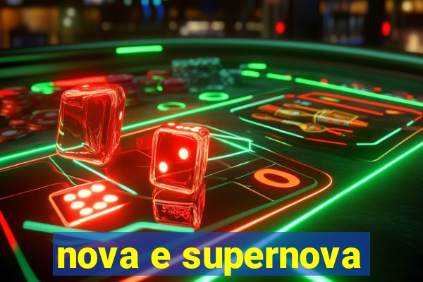 nova e supernova