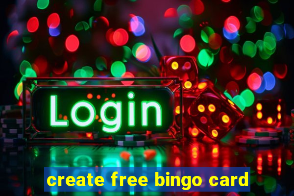 create free bingo card