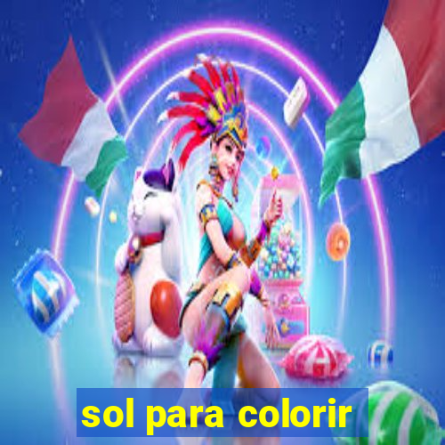 sol para colorir