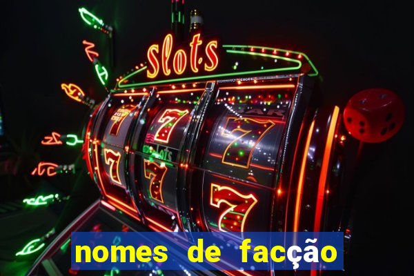 nomes de facção para jogo