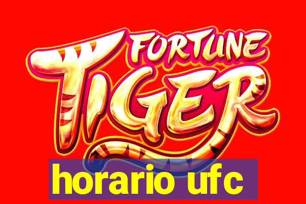 horario ufc