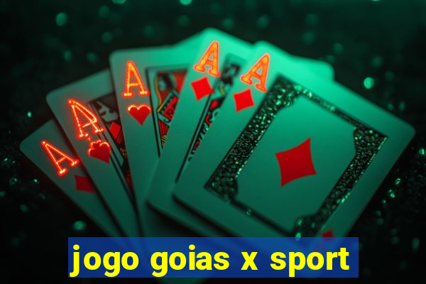 jogo goias x sport