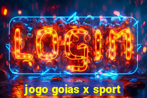 jogo goias x sport