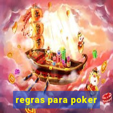 regras para poker