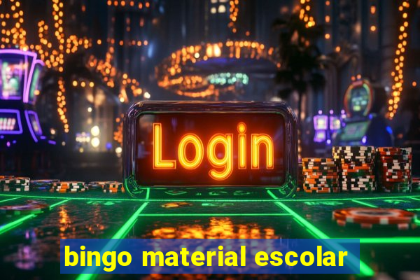 bingo material escolar