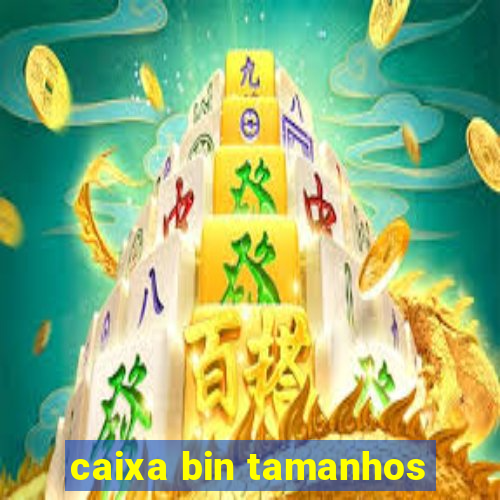 caixa bin tamanhos