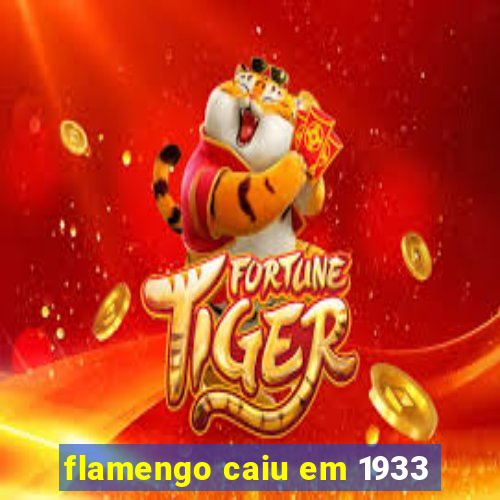 flamengo caiu em 1933