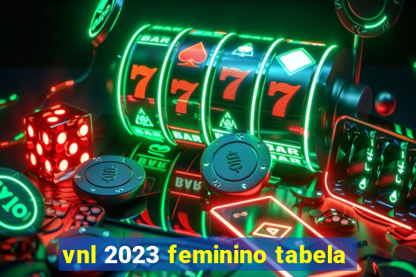 vnl 2023 feminino tabela