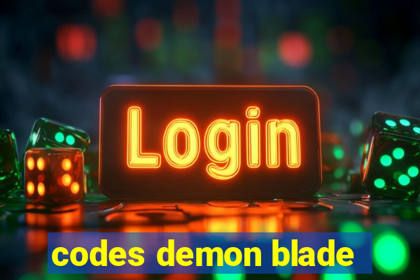 codes demon blade