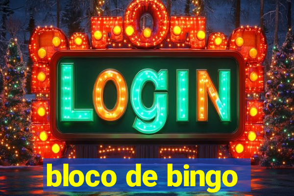 bloco de bingo