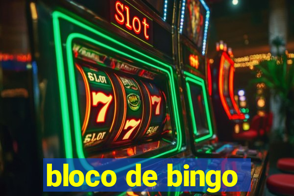 bloco de bingo