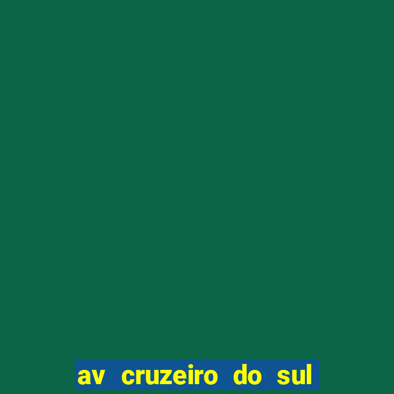 av cruzeiro do sul 548 canindé sp