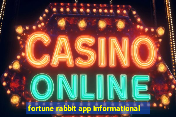 fortune rabbit app Informational