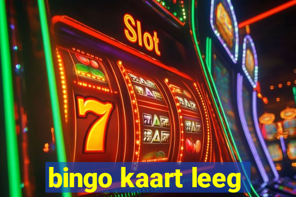 bingo kaart leeg