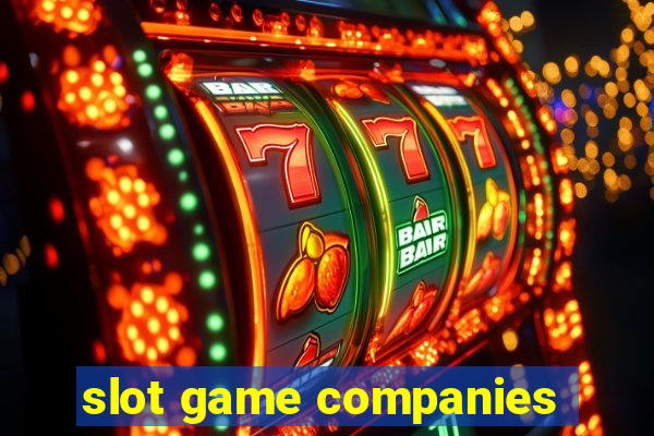 slot game companies