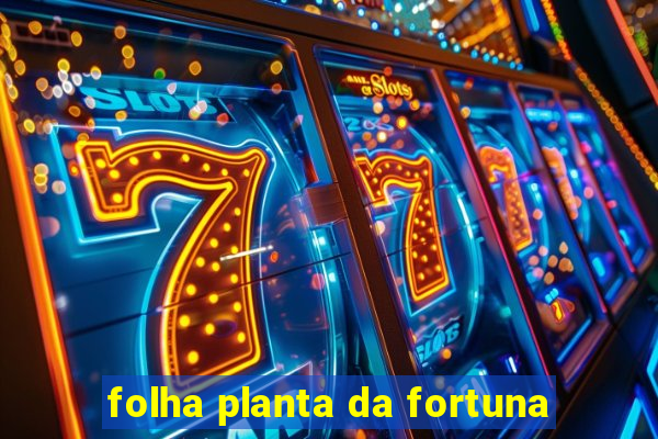 folha planta da fortuna