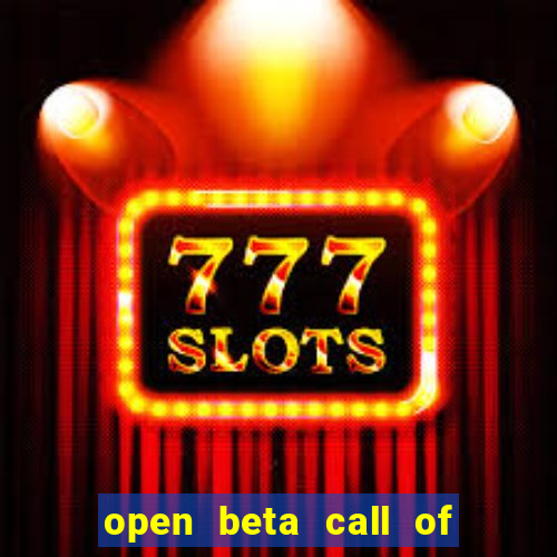 open beta call of duty black ops 6